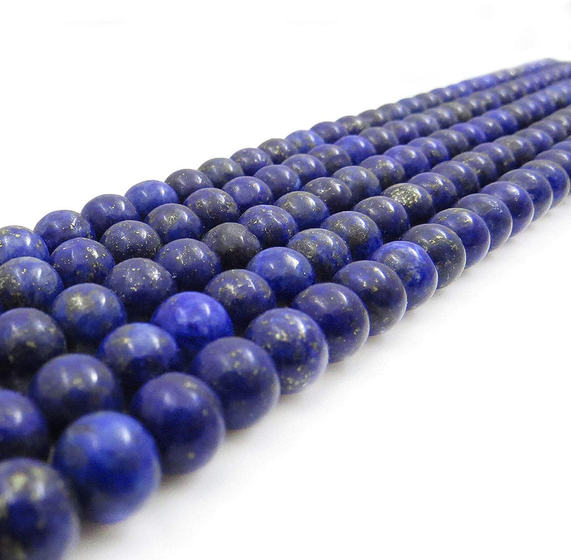 Lapis Lazuli Pierres semi-précieuses 8mm rondes, 45 billes/15” corde (Lapis Lazuli 1 corde-45 billes)