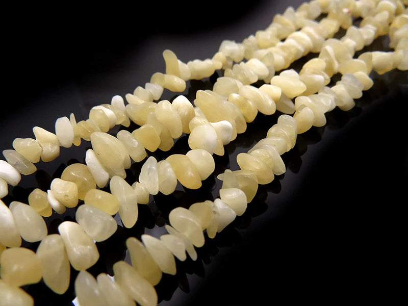 Calcite Honey Chips Semi-precious stone, 2 strings 32" each, beads irregular size 4 to 7mm