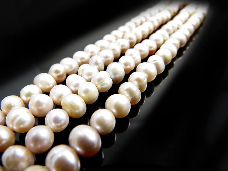 130pcs Natural Freshwater Pearls 5-6mm, Pink Purple Color