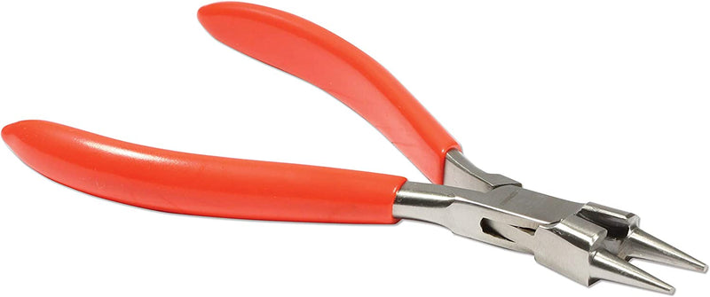 The Beadsmith Platinum Series Combo Round Tip Pliers and Cutter with PVC Handles - German Quality - 5.5 inches (140 mm)