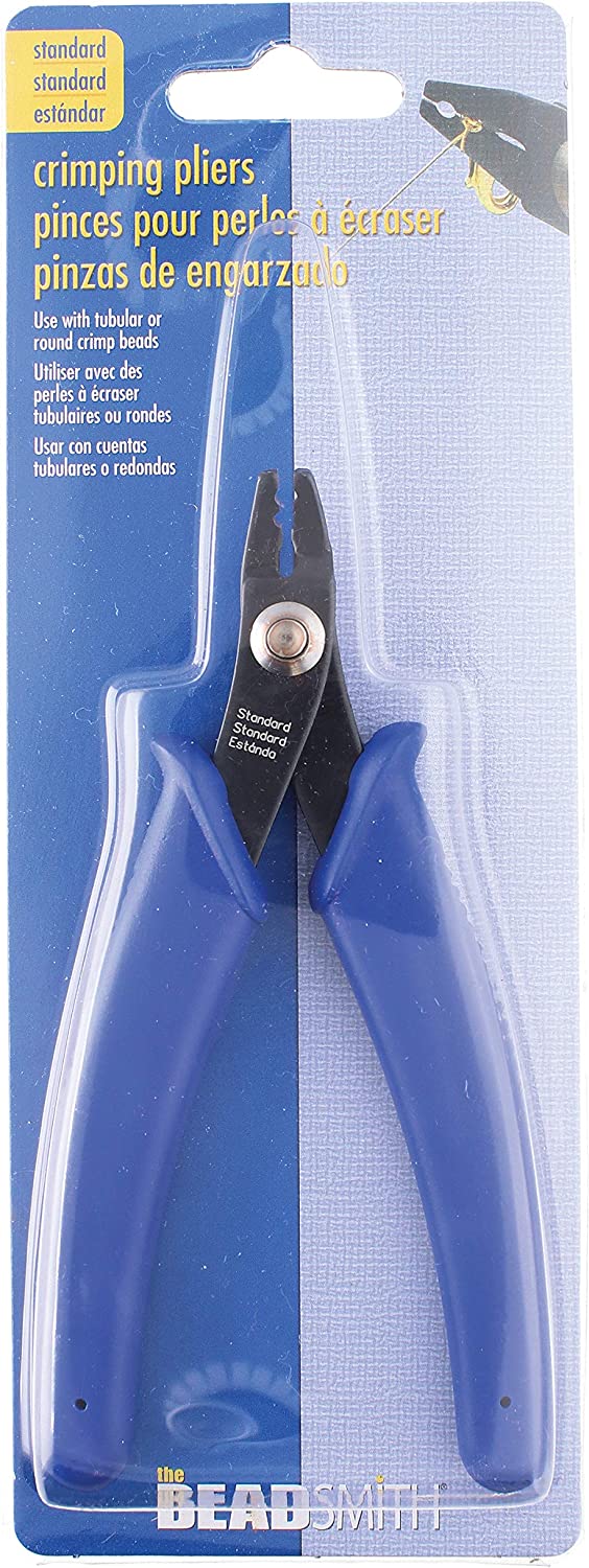 The Beadsmith Crush Pliers - 5 inch long (127mm) for use with 2mm crushers - Comfortable handle