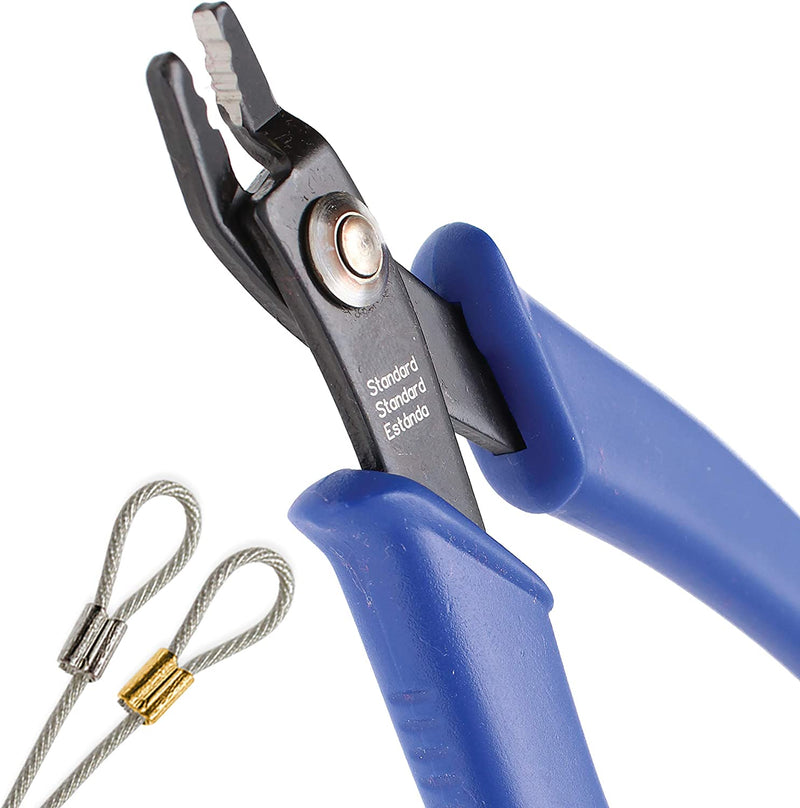 The Beadsmith Crush Pliers - 5 inch long (127mm) for use with 2mm crushers - Comfortable handle