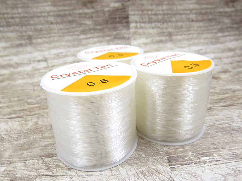 300m Clear elastic thread 0.5mm, Clear monofilament