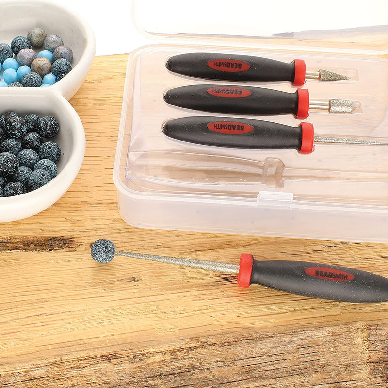 Beadsmith Reamer Set - 4 pieces - storage box included.