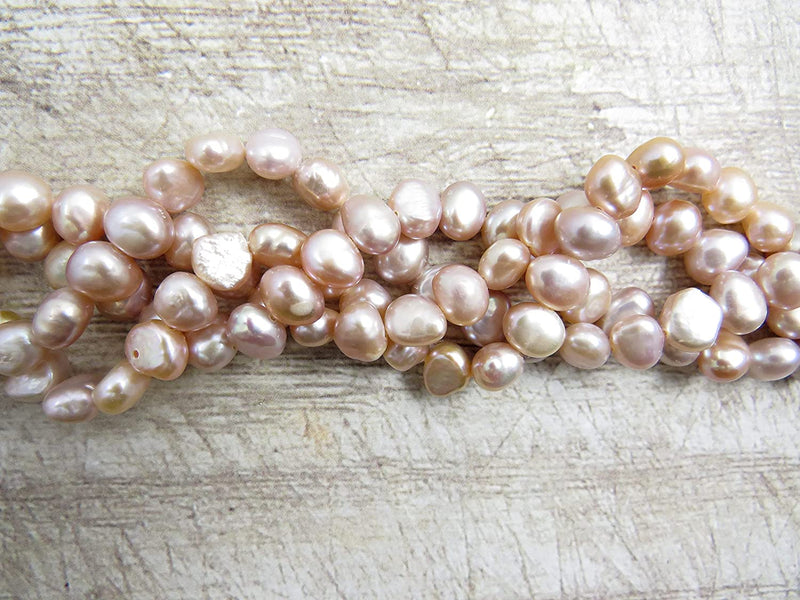 116pcs Natural Freshwater Pearls 5-7mm, Pink Purple Color