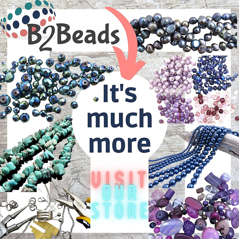 556pcs Glass Beads Collection, 4 sizes 4-6-8-10mm color Cobalt Blue