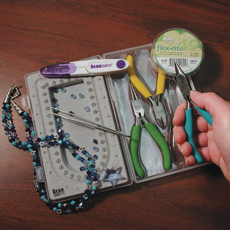 BeadSmith Jewelry making case and design tray with tools included